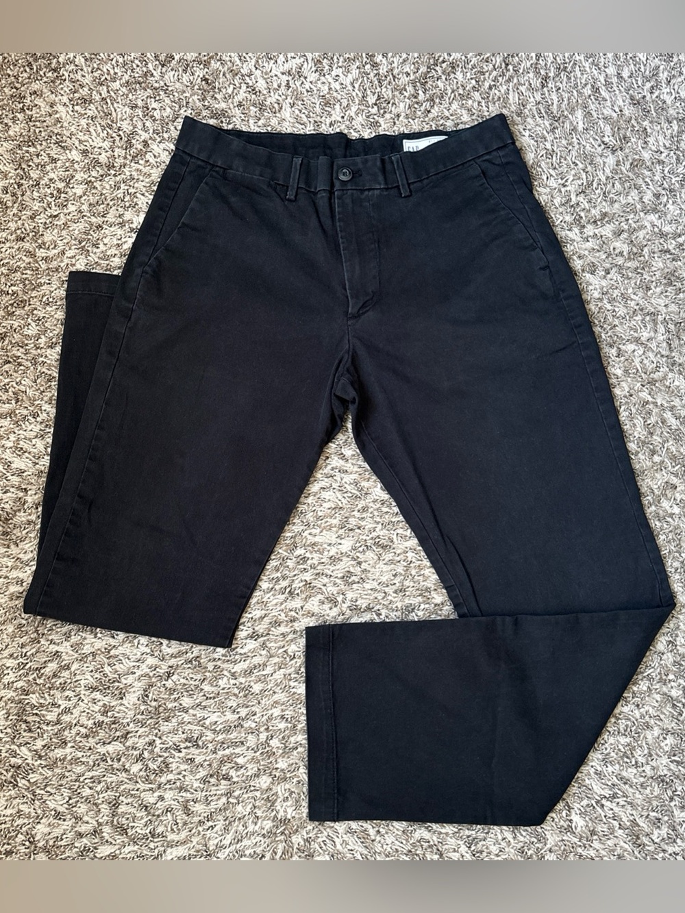 GAP Men’s Straight Fit Black Chino Pants, 31x30